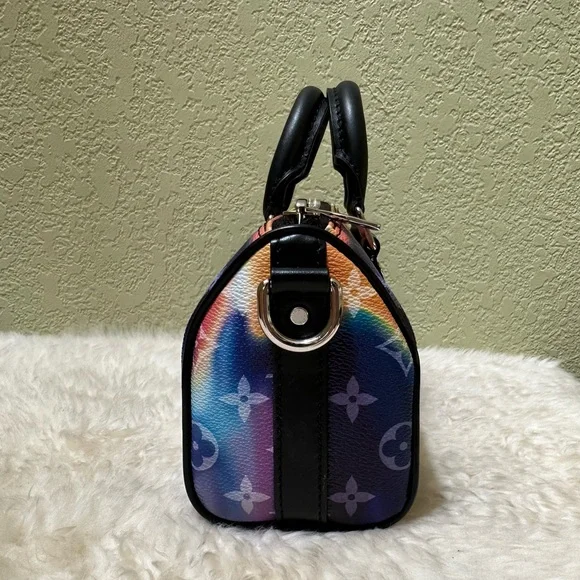 Louis Vuitton Keepall XS Sunset Monogram Canvas Bandouliere Bag Virgil Limited - Picture 5 of 15